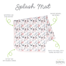 Load image into Gallery viewer, Kitty Splash Mat - A Waterproof Catch-All for Highchair Spills and More!