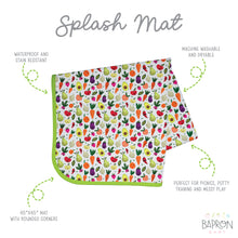 Load image into Gallery viewer, Market Fresh Produce Splash Mat - A Waterproof Catch-All for Highchair Spills