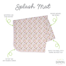 Load image into Gallery viewer, Pink Ice Cream Splash Mat - A Waterproof Catch-All for Highchair Spills and More!
