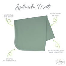 Load image into Gallery viewer, Sage Splash Mat - A Waterproof Catch-All for Highchair Spills