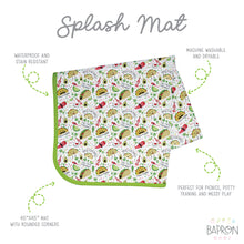 Load image into Gallery viewer, Taco Party Splash Mat - A Waterproof Catch-All for Highchair Spills