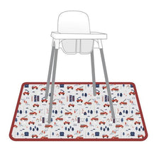 Load image into Gallery viewer, Be Brave - Firefighter Splash Mat - A Waterproof Catch-All for Highchair Spills and More! Mama Yay Splash Mats Default Title Bib Bapron BapronBaby BLW Baby Led Weaning Toddler Feeding