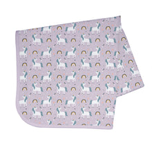 Load image into Gallery viewer, Unicorn Wishes Splash Mat - A Waterproof Catch-All for Highchair Spills and More!