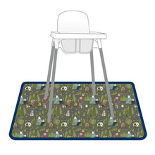 Load image into Gallery viewer, Camping Bears Splash Mat - A Waterproof Catch-All for Highchair Spills