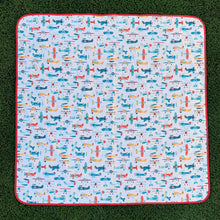 Load image into Gallery viewer, Retro Planes Splash Mat - A Waterproof Catch-All for Highchair Spills Mama Yay Splash Mats Default Title Bib Bapron BapronBaby BLW Baby Led Weaning Toddler Feeding