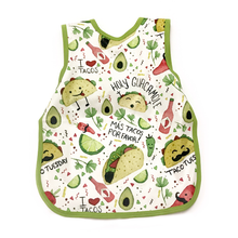 Load image into Gallery viewer, Taco Party Bapron Mama Yay! Bapron Toddler (6m - 3T),Preschool (3-5 Yrs) Bib Bapron BapronBaby BLW Baby Led Weaning Toddler Feeding