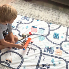 Load image into Gallery viewer, Tiny Town Splash Mat - A Waterproof Catch-All for Highchair Spills and More! Mama Yay Splash Mats Default Title Bib Bapron BapronBaby BLW Baby Led Weaning Toddler Feeding