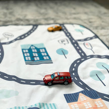 Load image into Gallery viewer, Tiny Town Splash Mat - A Waterproof Catch-All for Highchair Spills and More! Mama Yay Splash Mats Default Title Bib Bapron BapronBaby BLW Baby Led Weaning Toddler Feeding