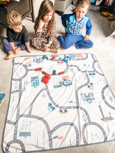 Load image into Gallery viewer, Tiny Town Splash Mat - A Waterproof Catch-All for Highchair Spills and More! Mama Yay Splash Mats Default Title Bib Bapron BapronBaby BLW Baby Led Weaning Toddler Feeding