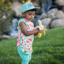 Load image into Gallery viewer, Tropical Fruit Bapron - from the World of Eric Carle Mama Yay! Bapron Toddler (6m - 3T),Preschool (3-5 yrs) Bib Bapron BapronBaby BLW Baby Led Weaning Toddler Feeding