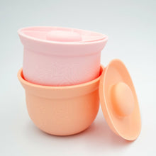 Load image into Gallery viewer, Mini AdoraBowls Mama Yay! Bowl with Lid Mint & Teal,Peach & Pink Bib Bapron BapronBaby BLW Baby Led Weaning Toddler Feeding