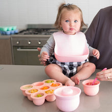 Load image into Gallery viewer, Freezer Pods Mama Yay! Freezer Pods Mint,Peach,Baby Blue Bib Bapron BapronBaby BLW Baby Led Weaning Toddler Feeding