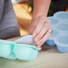 Load image into Gallery viewer, Freezer Pods Mama Yay! Freezer Pods Mint,Peach,Baby Blue Bib Bapron BapronBaby BLW Baby Led Weaning Toddler Feeding
