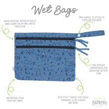Load image into Gallery viewer, Bears In Blue - Waterproof Wet Bag (For mealtime, on-the-go, and more!)