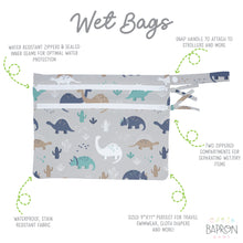 Load image into Gallery viewer, Desert Dinos - Waterproof Wet Bag (For mealtime, on-the-go, and more!)