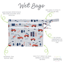 Load image into Gallery viewer, Be Brave - Firefighter - Waterproof Wet Bag (For mealtime, on-the-go, and more!)