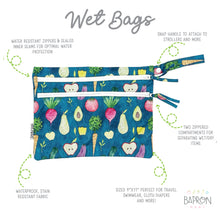 Load image into Gallery viewer, Organic Produce - Waterproof Wet Bag (For mealtime, on-the-go, and more!)
