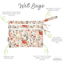Load image into Gallery viewer, Peachy Dreams - Waterproof Wet Bag (For mealtime, on-the-go, and more!)
