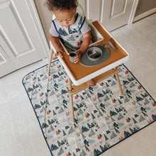 Load image into Gallery viewer, Adventure Awaits Splash Mat - A Waterproof Catch-All for Highchair Spills and More!