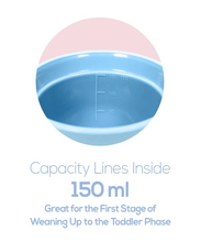 Load image into Gallery viewer, Mini AdoraBowls Mama Yay! Bowl with Lid Mint & Teal,Peach & Pink Bib Bapron BapronBaby BLW Baby Led Weaning Toddler Feeding