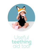 Load image into Gallery viewer, Mini AdoraBowls Mama Yay! Bowl with Lid Mint & Teal,Peach & Pink Bib Bapron BapronBaby BLW Baby Led Weaning Toddler Feeding