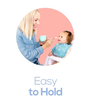 Load image into Gallery viewer, Mini AdoraBowls Mama Yay! Bowl with Lid Mint & Teal,Peach & Pink Bib Bapron BapronBaby BLW Baby Led Weaning Toddler Feeding