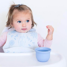 Load image into Gallery viewer, Mini AdoraBowls Mama Yay! Bowl with Lid Mint & Teal,Peach & Pink Bib Bapron BapronBaby BLW Baby Led Weaning Toddler Feeding