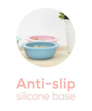 Load image into Gallery viewer, Scoopsy Bowl Mama Yay! Bowl with Lid Teal,Pink,Grey Bib Bapron BapronBaby BLW Baby Led Weaning Toddler Feeding