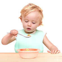 Load image into Gallery viewer, Scoopsy Bowl Mama Yay! Bowl with Lid Teal,Pink,Grey Bib Bapron BapronBaby BLW Baby Led Weaning Toddler Feeding