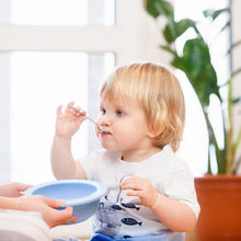 Load image into Gallery viewer, Scoopsy Bowl Mama Yay! Bowl with Lid Teal,Pink,Grey Bib Bapron BapronBaby BLW Baby Led Weaning Toddler Feeding