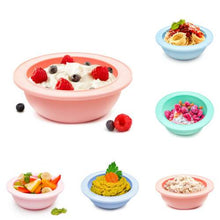 Load image into Gallery viewer, Scoopsy Bowl Mama Yay! Bowl with Lid Teal,Pink,Grey Bib Bapron BapronBaby BLW Baby Led Weaning Toddler Feeding