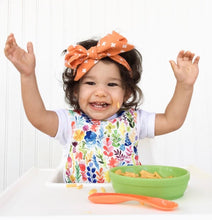 Load image into Gallery viewer, Rainbow Watercolour Bapron Mama Yay! Bapron Toddler (6m - 3T),Preschool (3-5 Yrs) Bib Bapron BapronBaby BLW Baby Led Weaning Toddler Feeding