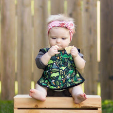 Load image into Gallery viewer, Dino Days Bapron Mama Yay! Bapron Toddler (6m - 3T),Preschool (3-5 yrs) Bib Bapron BapronBaby BLW Baby Led Weaning Toddler Feeding