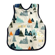 Load image into Gallery viewer, Adventure Awaits Bapron Mama Yay! Bapron Toddler (6m - 3T),Preschool (3-5 yrs) Bib Bapron BapronBaby BLW Baby Led Weaning Toddler Feeding