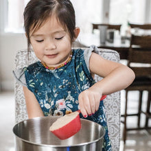 Load image into Gallery viewer, Boho Floral Bapron Mama Yay! Bapron Toddler (6m - 3T),Preschool (3-5 Yrs) Bib Bapron BapronBaby BLW Baby Led Weaning Toddler Feeding