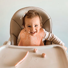 Load image into Gallery viewer, Chewy Spoons Mama Yay! Chewy Spoons Blue & Grey,Mint & Teal,Peach & Pink Bib Bapron BapronBaby BLW Baby Led Weaning Toddler Feeding