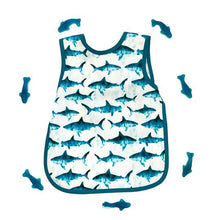 Load image into Gallery viewer, Shark Attack Bapron Mama Yay! Bapron Toddler (6m - 3T),Preschool (3-5 yrs) Bib Bapron BapronBaby BLW Baby Led Weaning Toddler Feeding