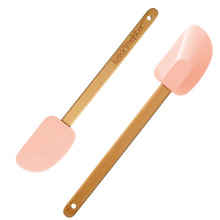 Load image into Gallery viewer, Spatula Mama Yay! Spatula Blue,Peach Bib Bapron BapronBaby BLW Baby Led Weaning Toddler Feeding