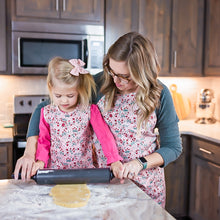 Load image into Gallery viewer, Blushing Blooms Apron - fits sizes youth small through adult 2XL