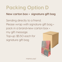 Load image into Gallery viewer, Packaging / Gift Wrap Options