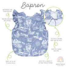 Load image into Gallery viewer, Mama Yay x House of Holly - Savanna Toile (Frost Blue) Flutter Bapron