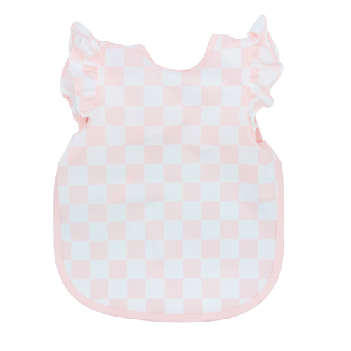 Pretty Pink Checkerboard Flutter Bapron