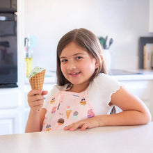 Load image into Gallery viewer, Pink Ice Cream Apron - fits sizes youth small through adult 2XL