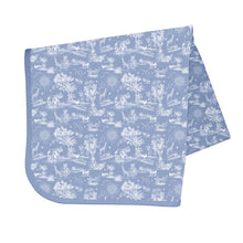 Load image into Gallery viewer, Mama Yay x House of Holly - Savanna Toile (Frost Blue) - A Waterproof Catch-All for Highchair Spills and More!