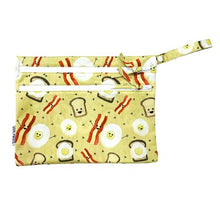 Load image into Gallery viewer, Bacon and Eggs - Waterproof Wet Bag (For mealtime, on-the-go, and more!) Mama Yay! Wet Bags Default Title Bib Bapron BapronBaby BLW Baby Led Weaning Toddler Feeding