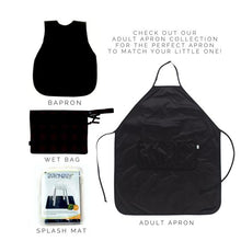 Load image into Gallery viewer, Black Minimalist Adult Apron (PREORDER)