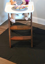 Load image into Gallery viewer, Black Splash Mat - A Waterproof Catch-All for Highchair Spills and More!