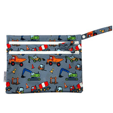Load image into Gallery viewer, Construction Zone - Waterproof Wet Bag (For mealtime, on-the-go, and more!)