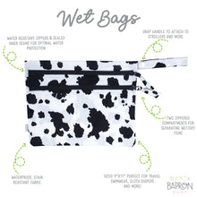Load image into Gallery viewer, Cowhide - Waterproof Wet Bag (For mealtime, on-the-go, and more!)