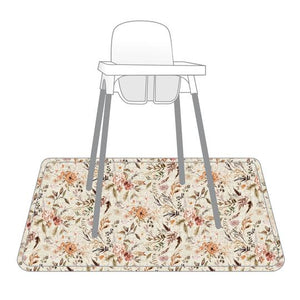Delilah Floral Splash Mat - A Waterproof Catch-All for Highchair Spills and More!